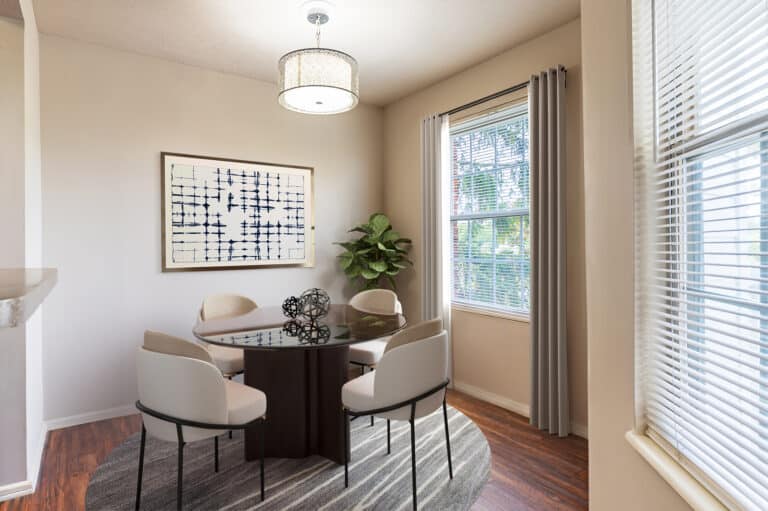 The dining room at our luxury apartments in Miamisburg.